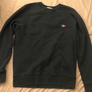 Maison Kitsune dark green sweatshirt